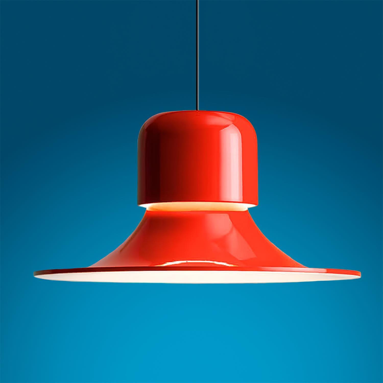 Nordisk Lampe Pendante Évasée Rouge LED Moderne - Neutralighting