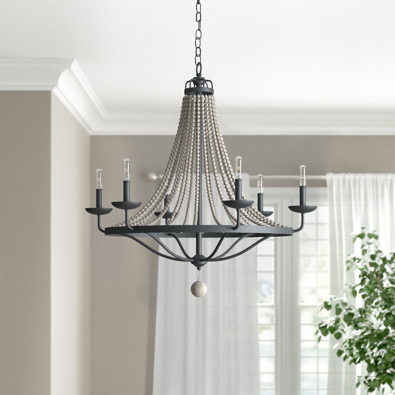Alloren Vintage Industrial Empire Metal Chandelier - Lamp Copper