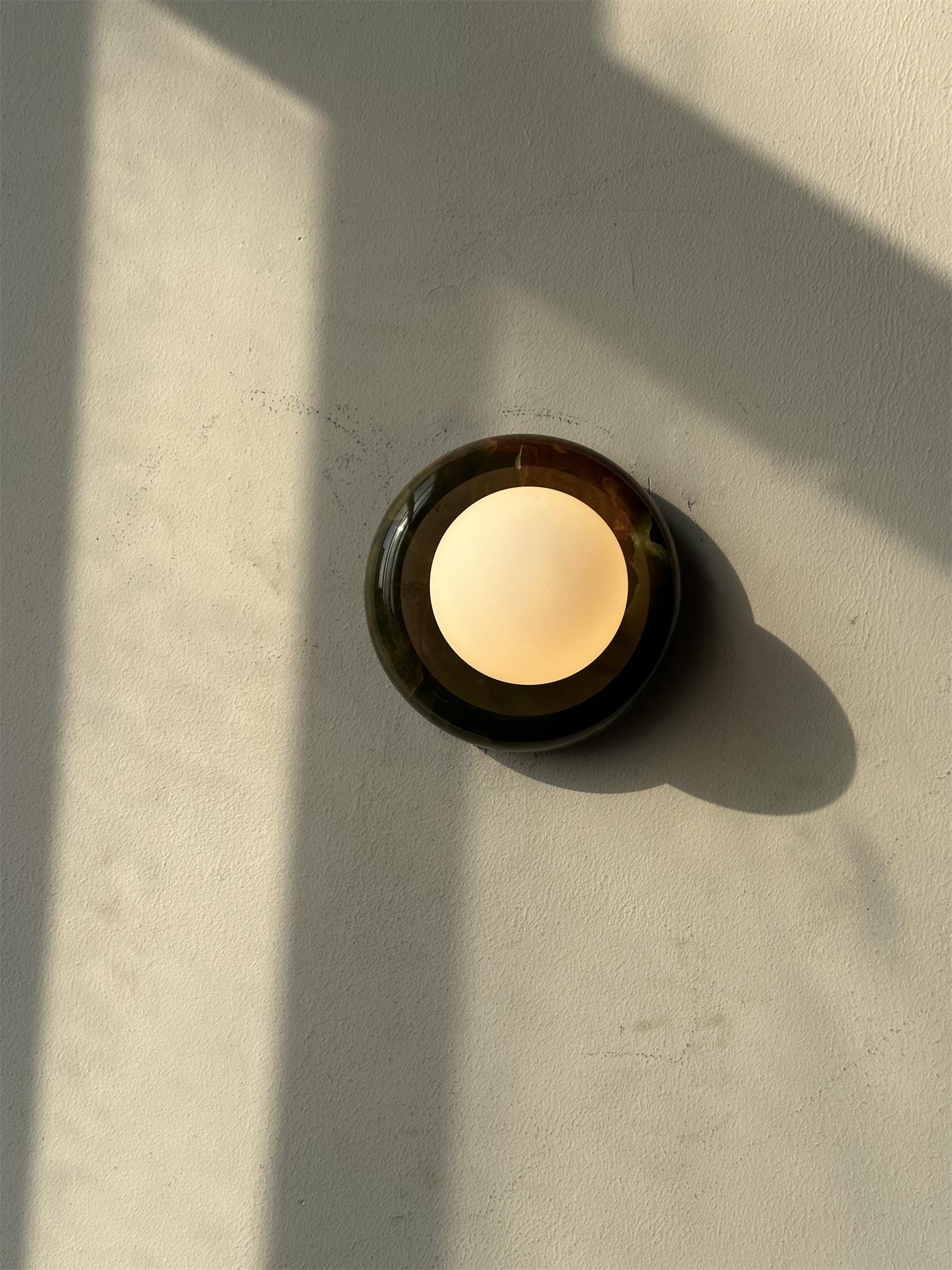 Cemaros Applique Murale Moderne Minimaliste en Verre Jade - Neutralighting