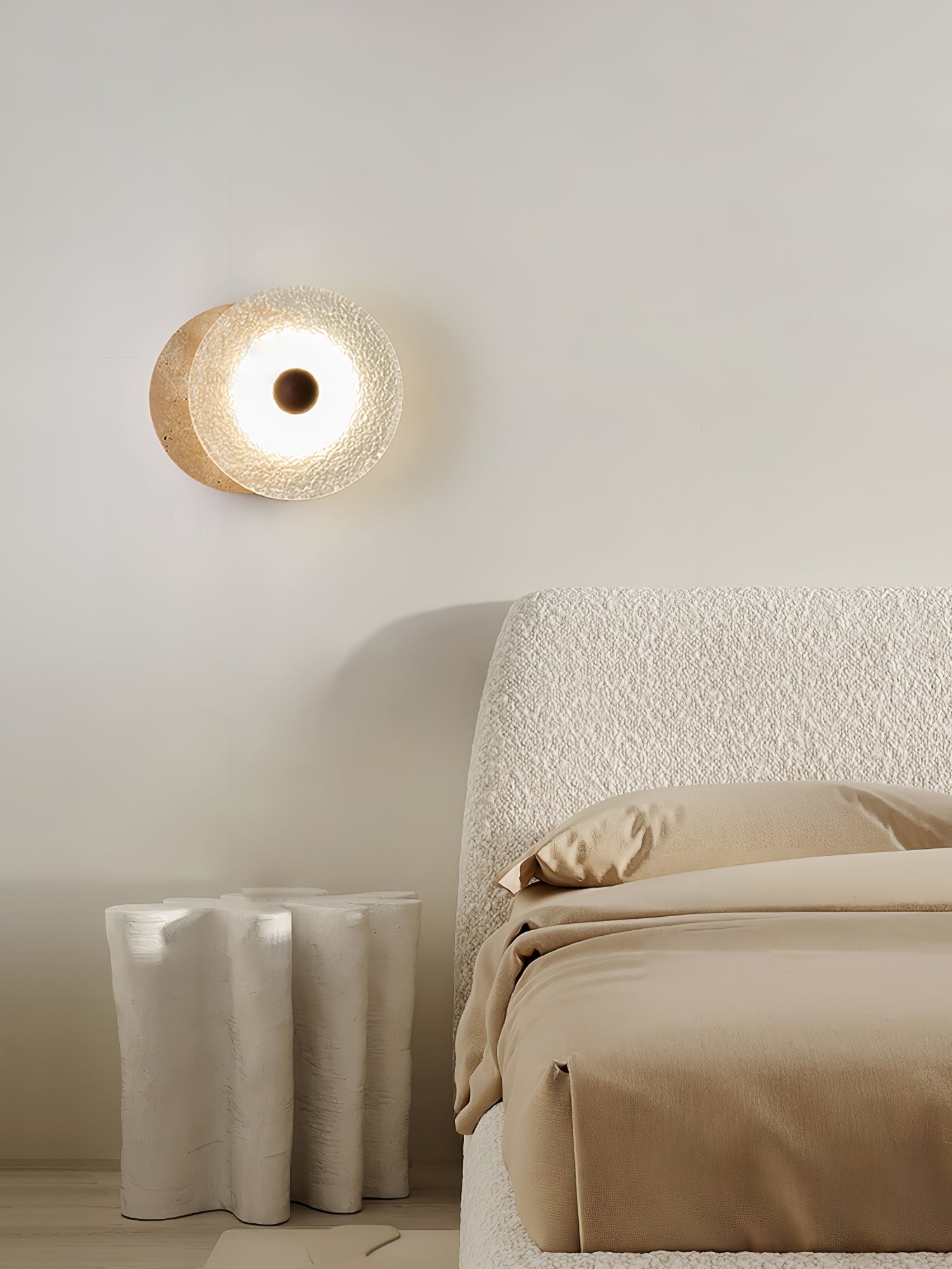 Olivia Applique Murale Moderne en Travertin - Neutralighting
