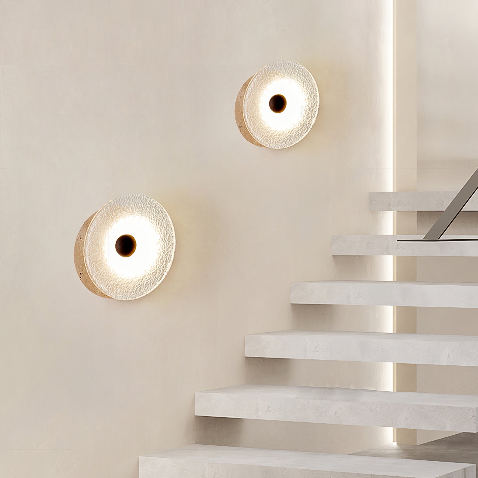 Olivia Applique Murale Moderne en Travertin - Neutralighting