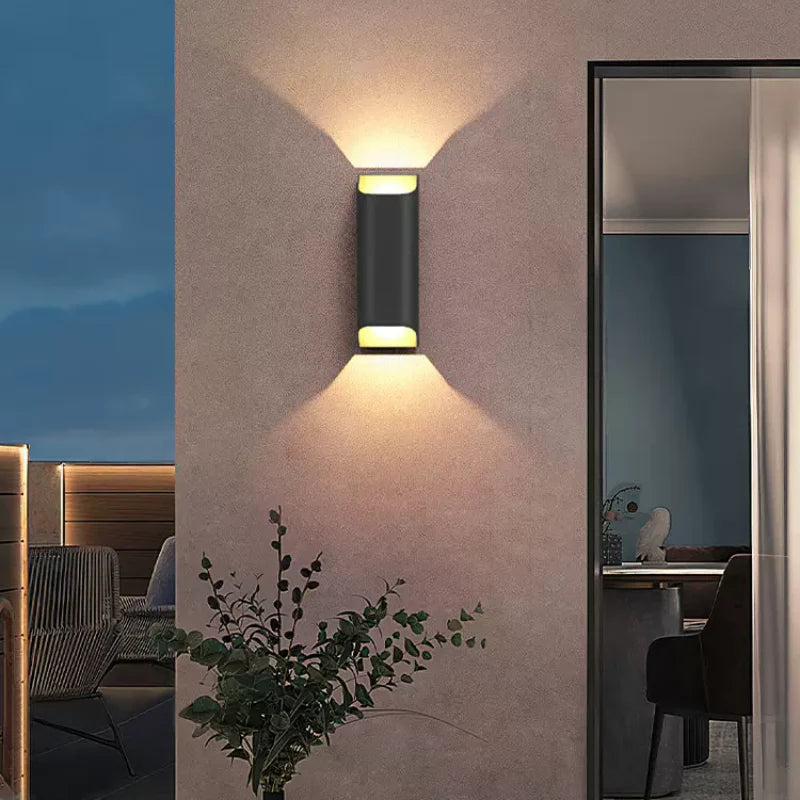Ray Vintage Design LED Applique Murale Noir Métal Extérieur - Neutralighting
