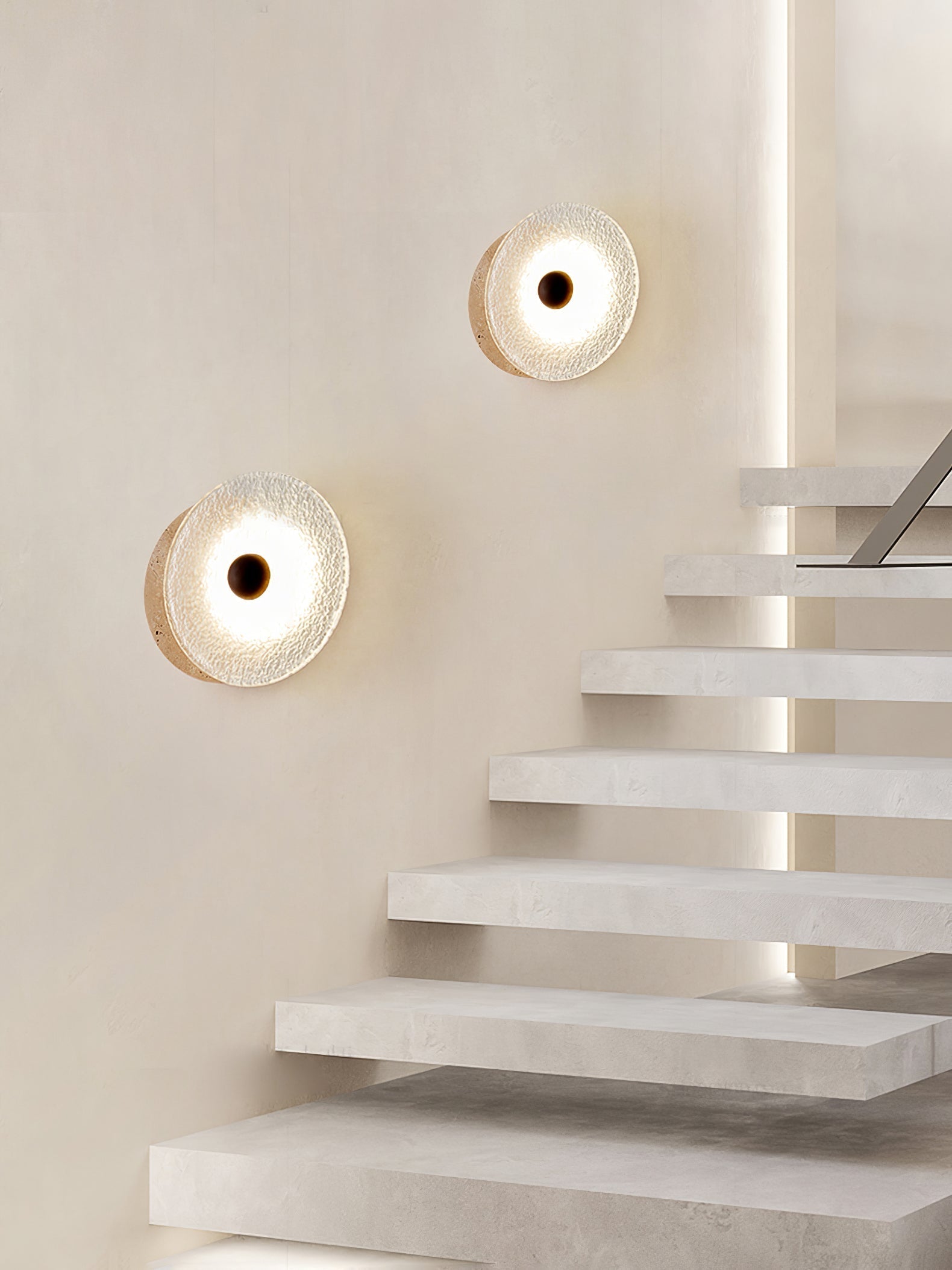 Olivia Applique Murale Moderne en Travertin - Neutralighting