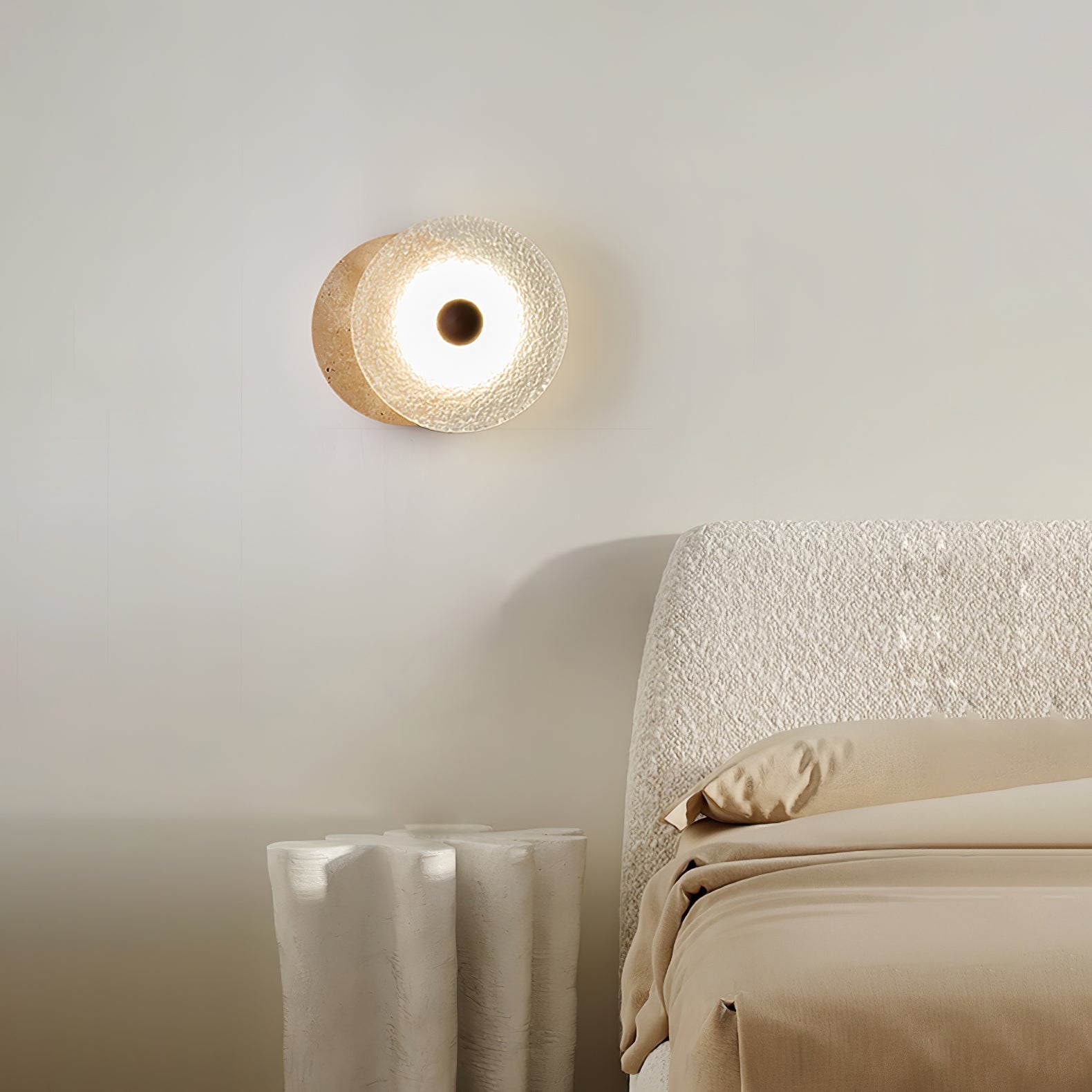 Olivia Applique Murale Moderne en Travertin - Neutralighting