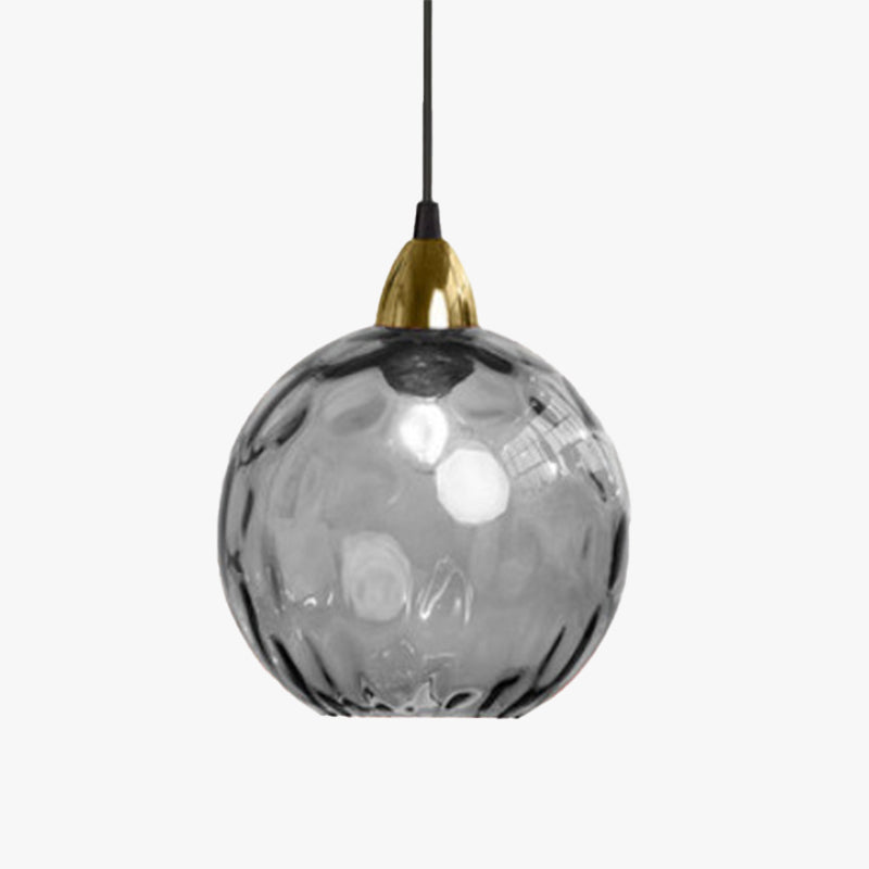 Water Ripple Suspension Boule Moderne Verre Rouge/Vert/Bleu Salon - Neutralighting