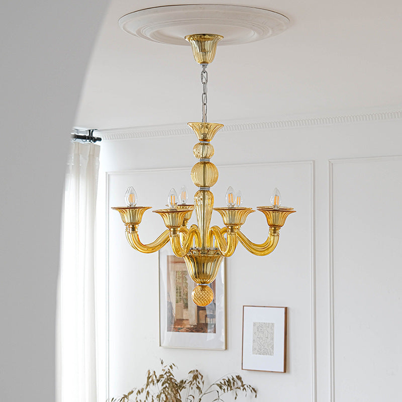 Silva Rétro Lustre Métal Verre Salon Salle à Manger - Neutralighting