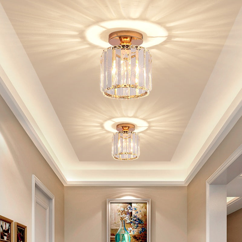 Stonel Plafonnier Carré/Rond Moderne.Cristal. Noir/Argent/Or. Salon - Neutralighting