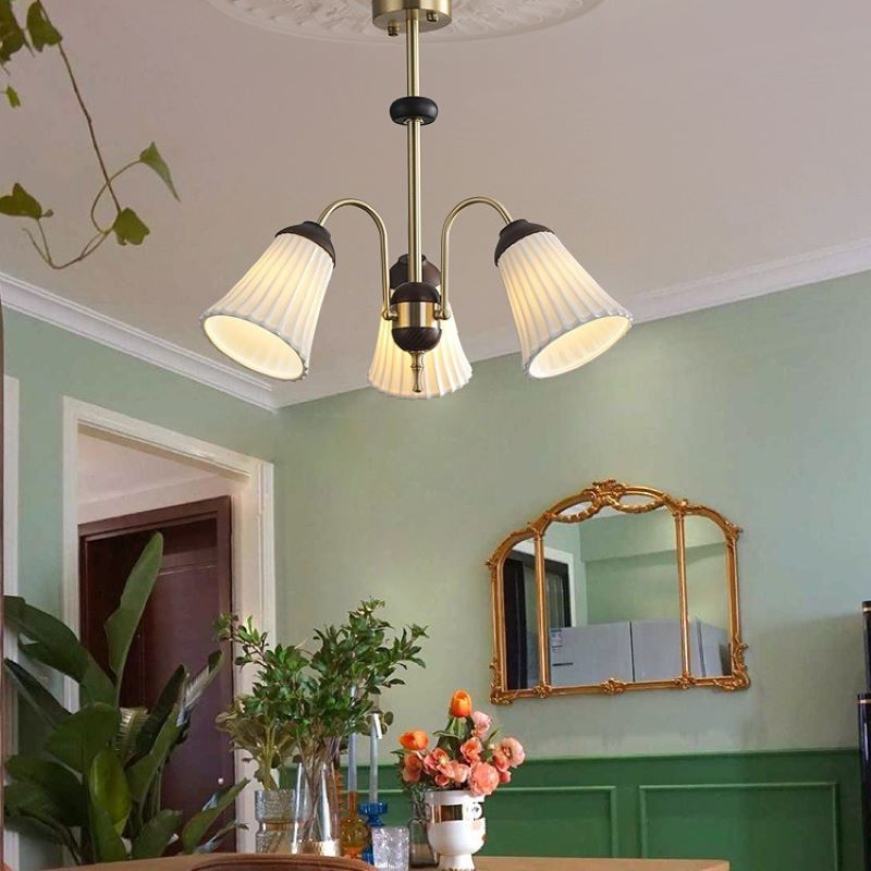 Ray Rétro LED Lustre Or Métal Chambre À Coucher/Salle À Manger