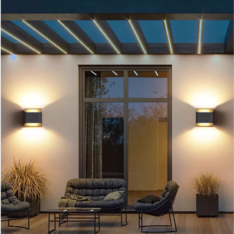 Ray Vintage Design LED Applique Murale Noir Métal Extérieur - Neutralighting