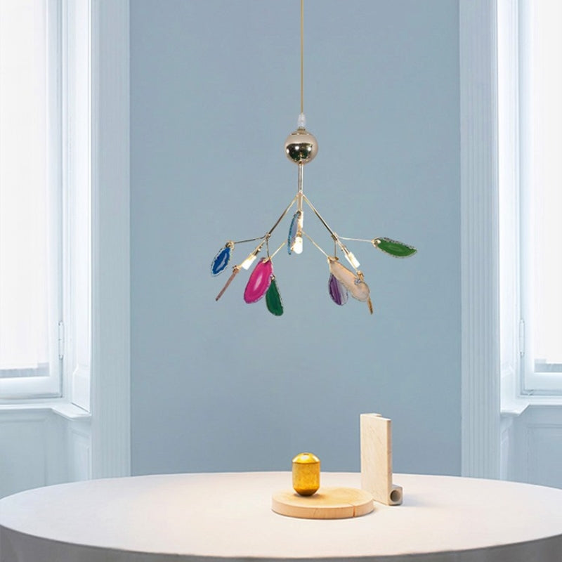 Arisha Lustre Coloré Branche Feuille Design, Salon/Chambre - Neutralighting