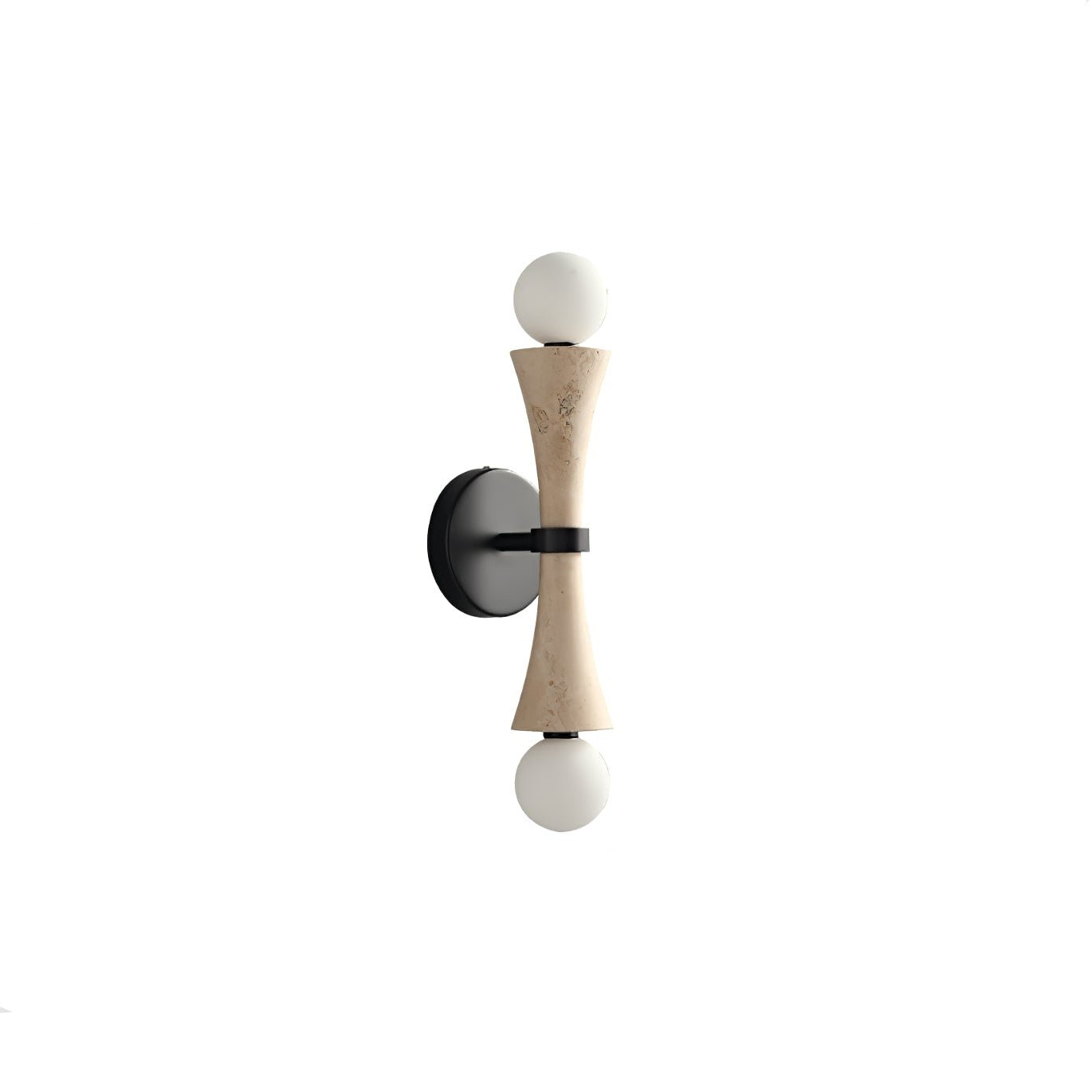Oloriel Applique Murale Sculpturale en Travertin Élégante - Neutralighting