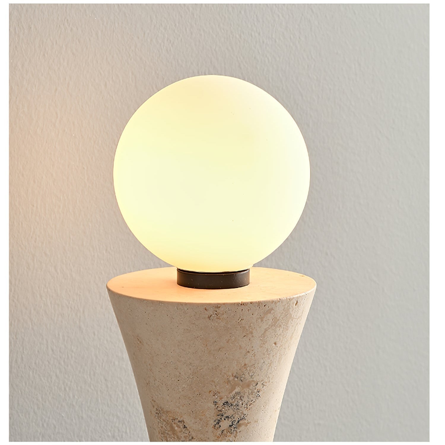 Oloriel Applique Murale Sculpturale en Travertin Élégante - Neutralighting