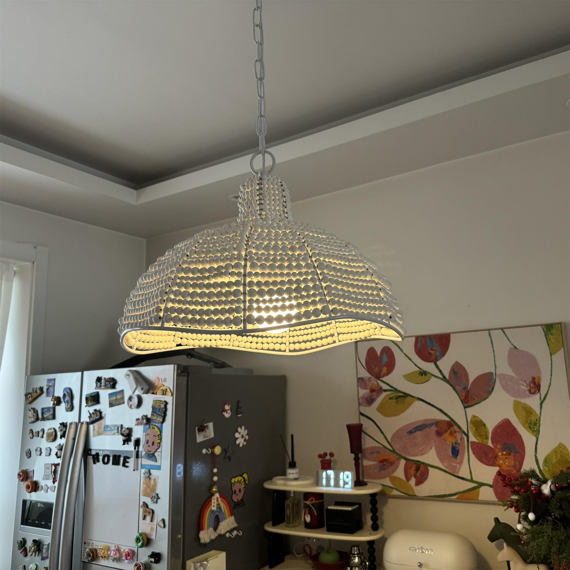 Veliraris Postmodern Luxury Metal Wood Pendant Lamp - Lamp Copper