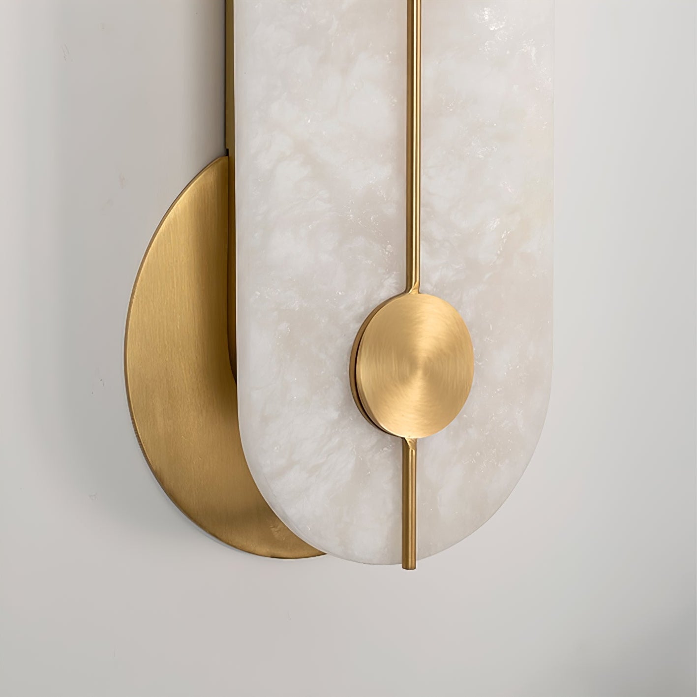 Selene Applique Murale Moderne en Albâtre et Laiton - Neutralighting