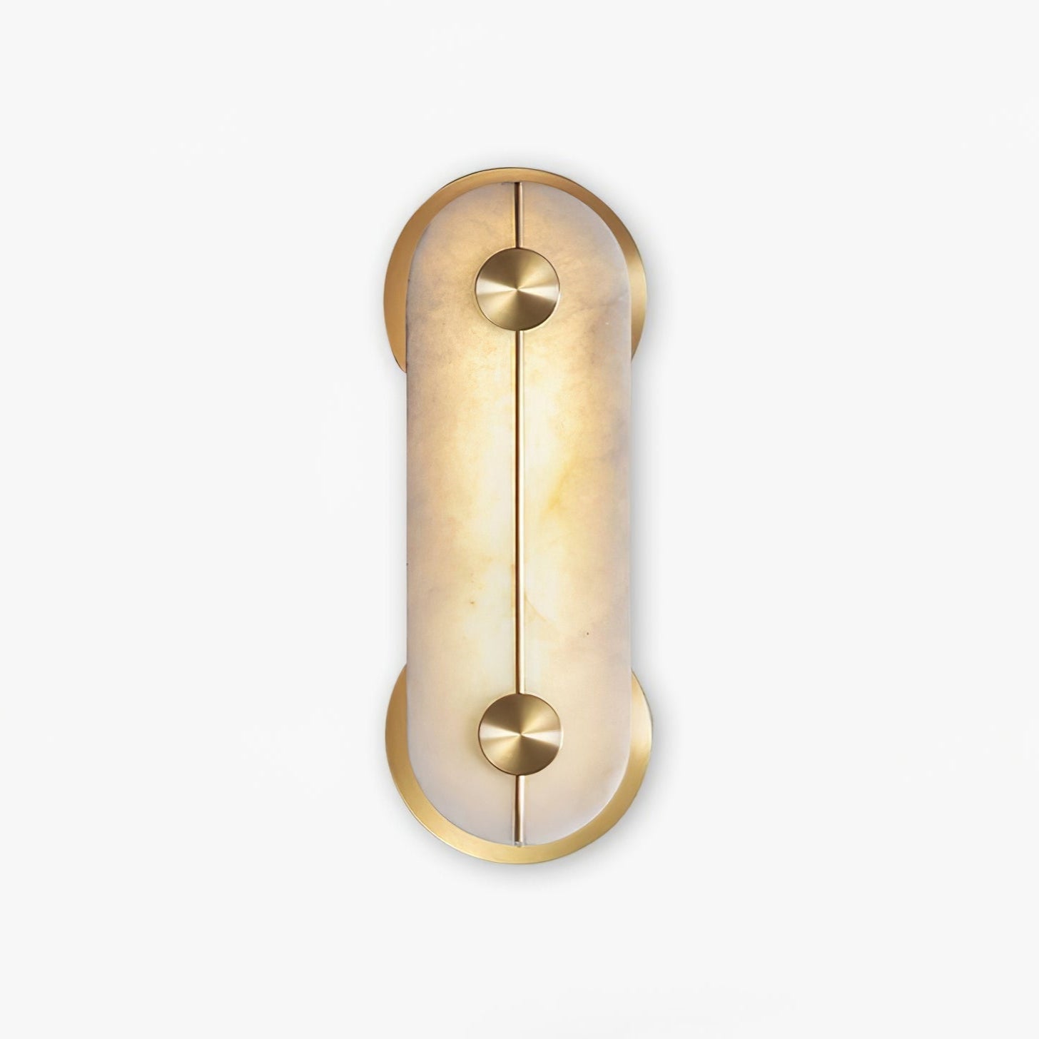 Selene Applique Murale Moderne en Albâtre et Laiton - Neutralighting