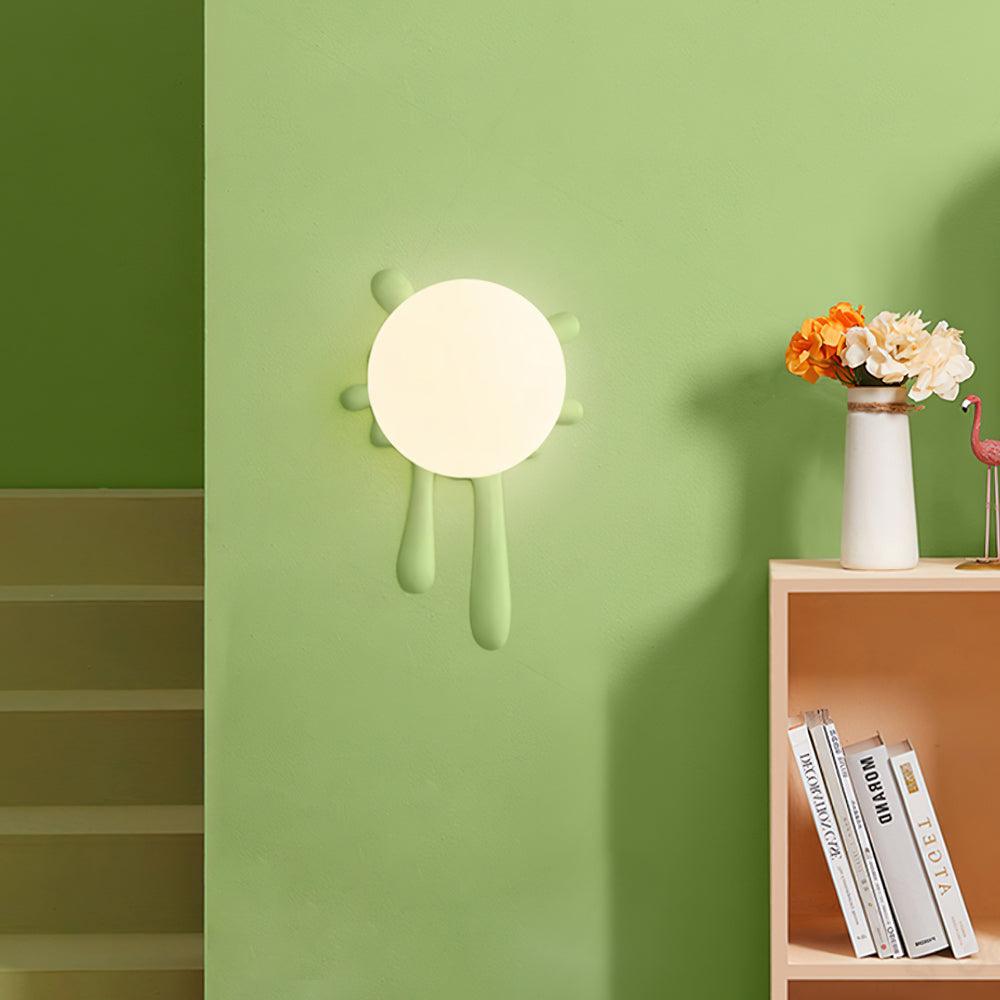 Lustra Applique Murale Abstraite Résine Éclat Globe Lumineux Ludique Artistique - Neutralighting