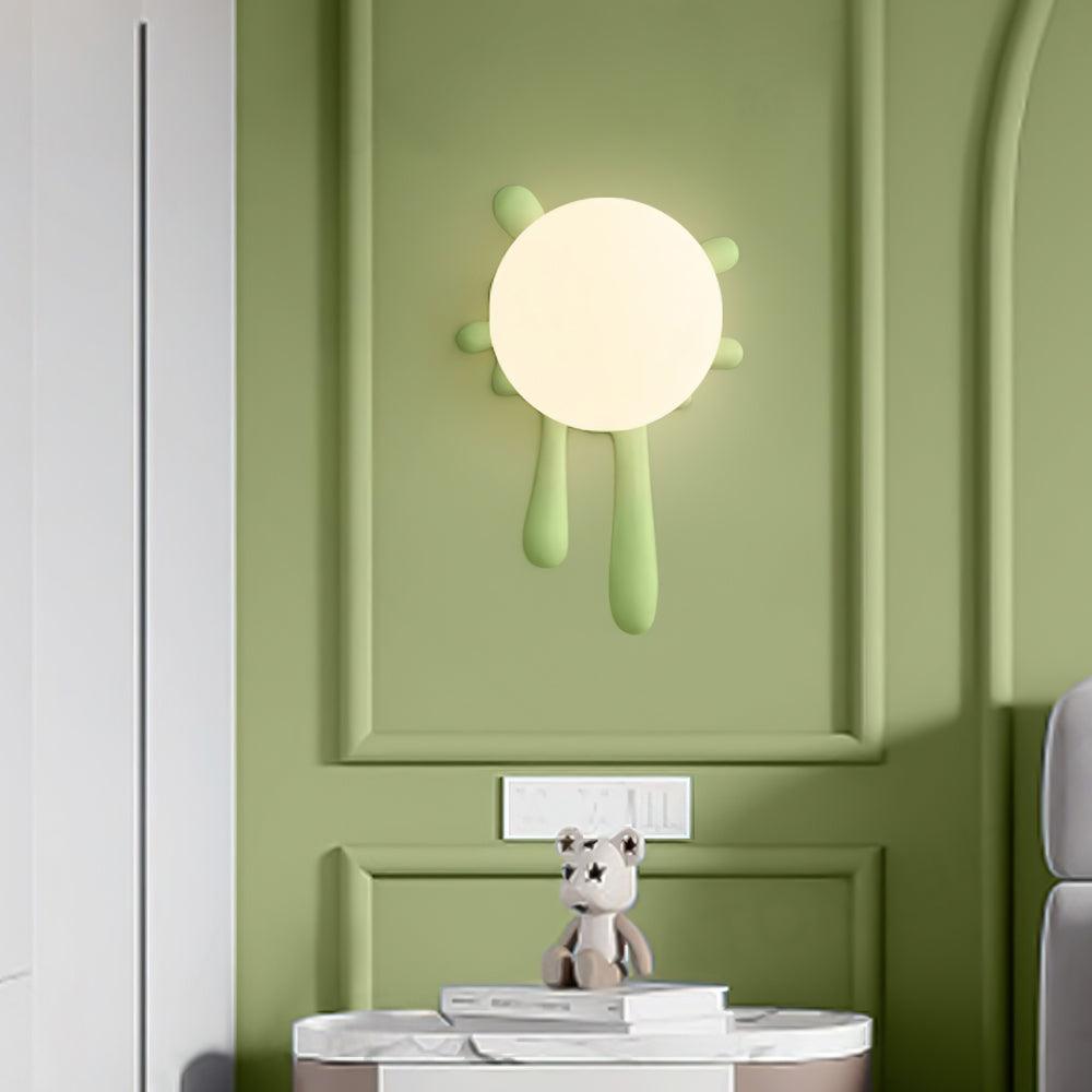 Lustra Applique Murale Abstraite Résine Éclat Globe Lumineux Ludique Artistique - Neutralighting