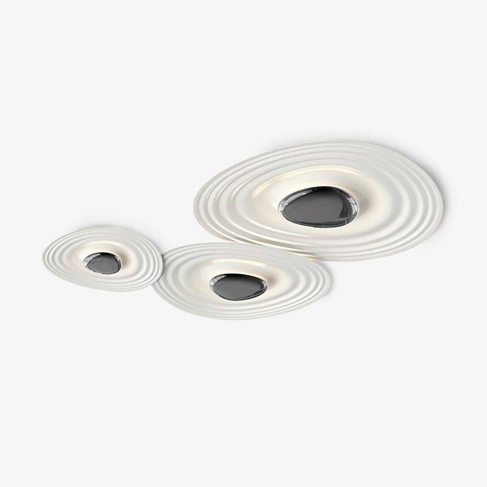 Solara Plafonnier Ripple Ring Sculptural Moderne - Neutralighting