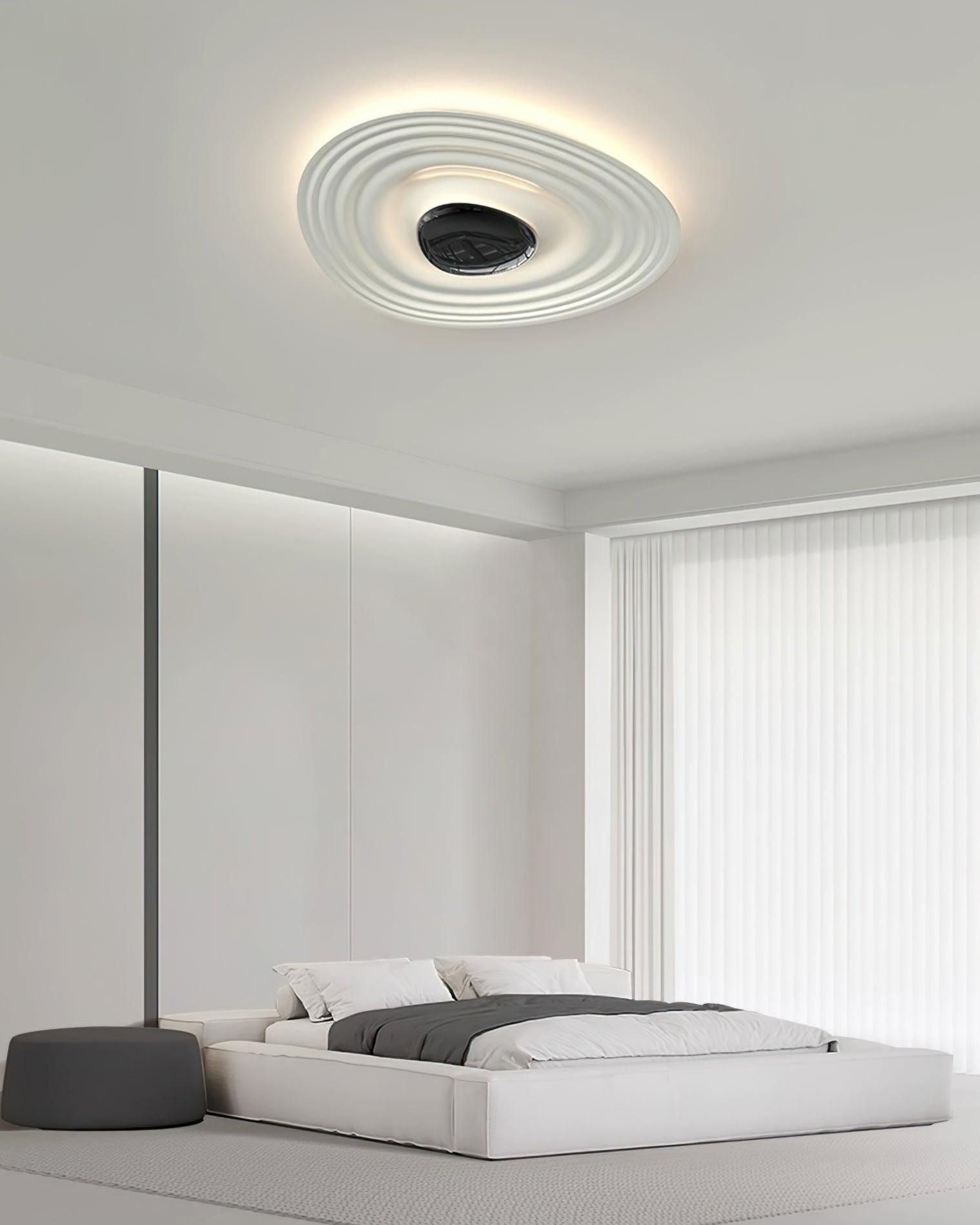 Solara Plafonnier Ripple Ring Sculptural Moderne - Neutralighting