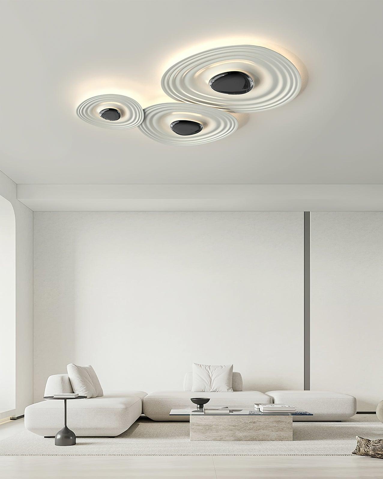 Solara Plafonnier Ripple Ring Sculptural Moderne - Neutralighting