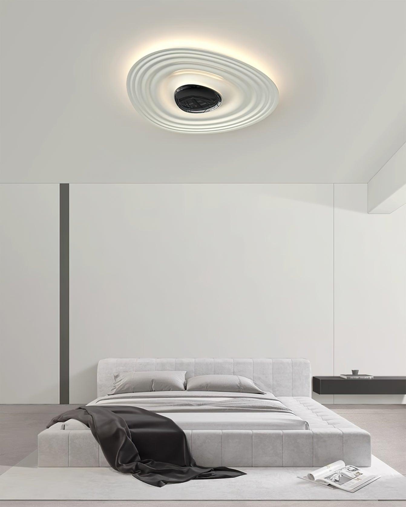Solara Plafonnier Ripple Ring Sculptural Moderne - Neutralighting