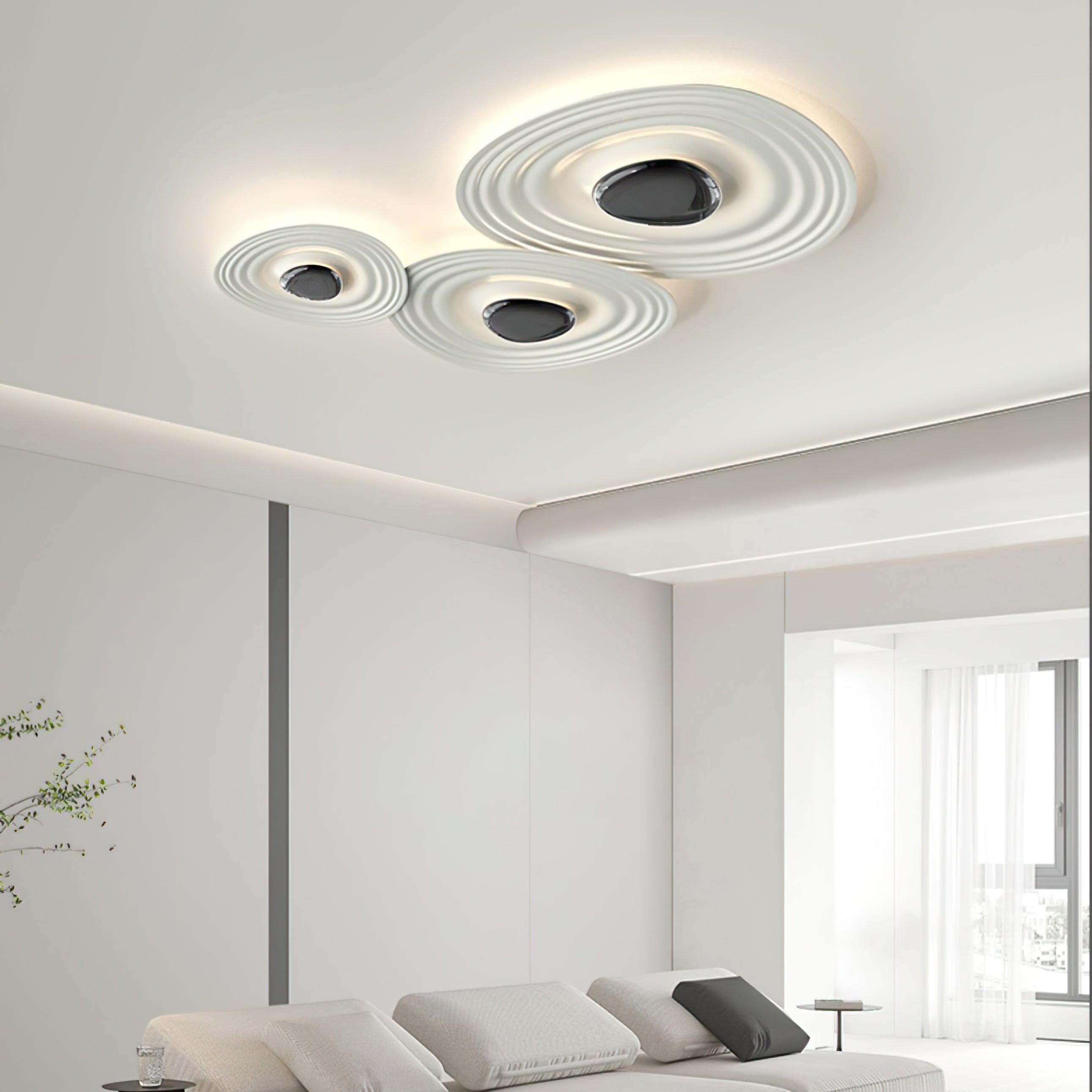 Solara Plafonnier Ripple Ring Sculptural Moderne - Neutralighting