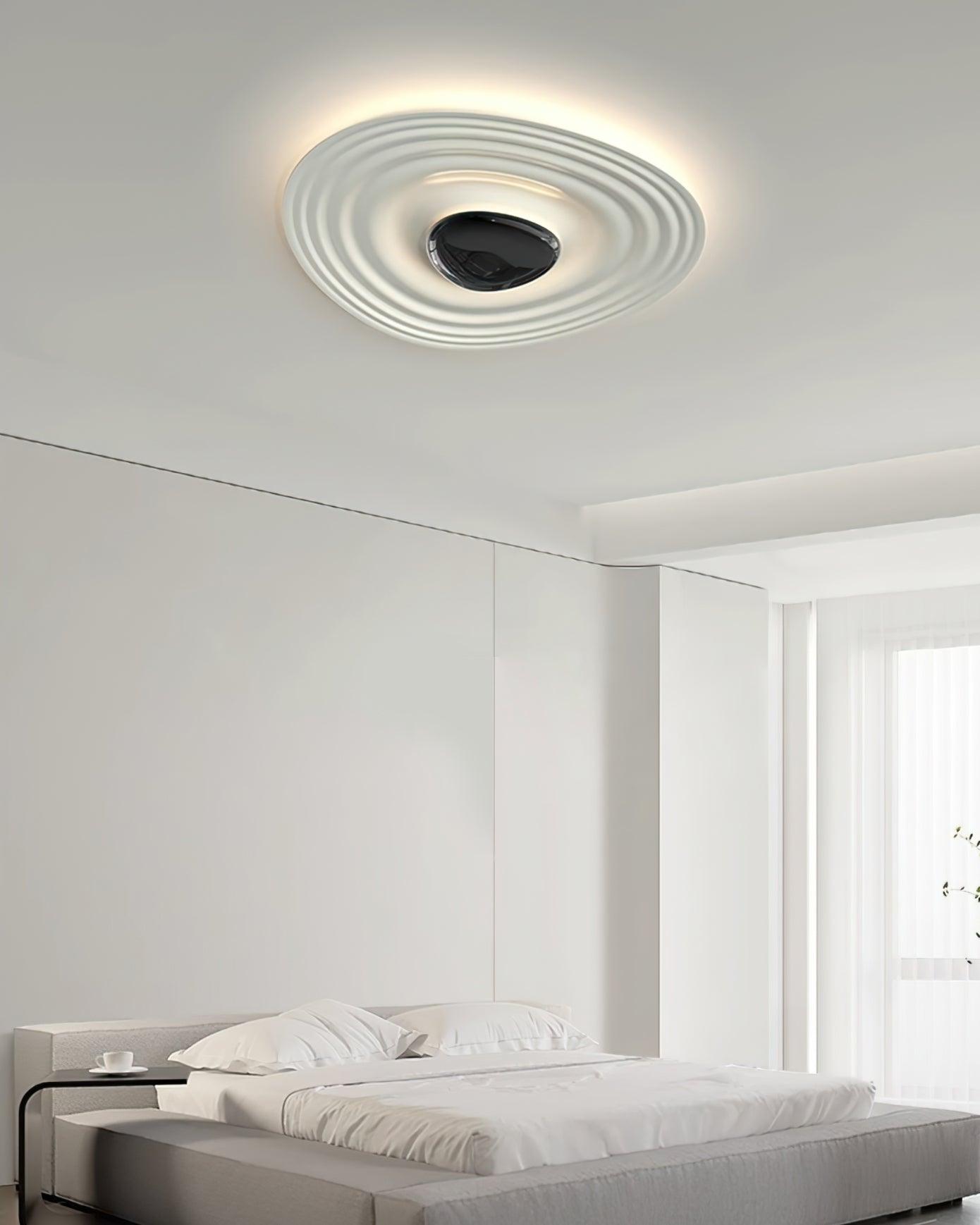 Solara Plafonnier Ripple Ring Sculptural Moderne - Neutralighting
