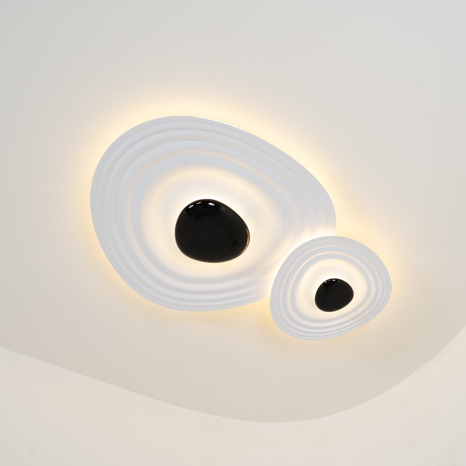 Solara Plafonnier Ripple Ring Sculptural Moderne - Neutralighting