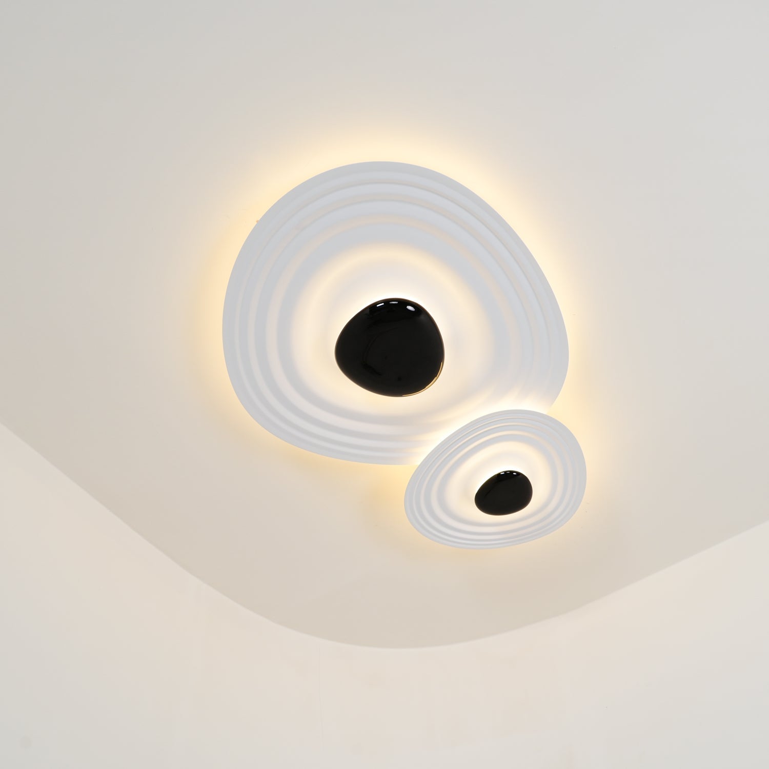 Solara Plafonnier Ripple Ring Sculptural Moderne - Neutralighting