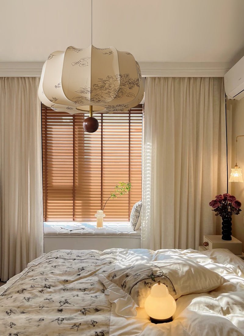 Valera Lampe Pendante en Bois et Tissu - Neutralighting