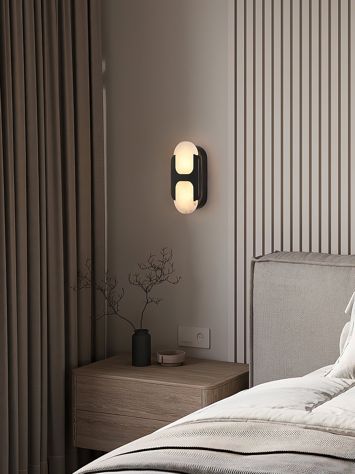 Lylaearis Applique Murale Moderne Minimaliste en Albâtre - Neutralighting