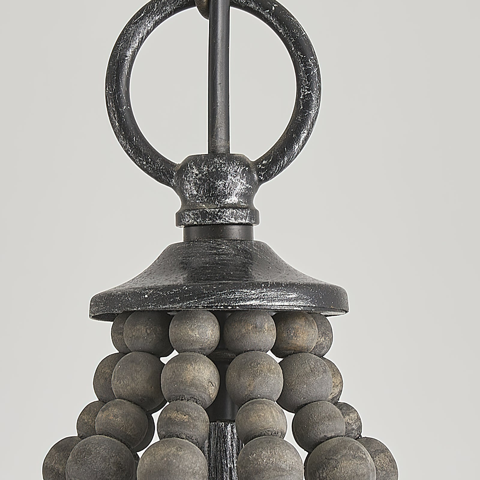 Zasorila Vintage Wooden Metal Chandelier - Lamp Copper