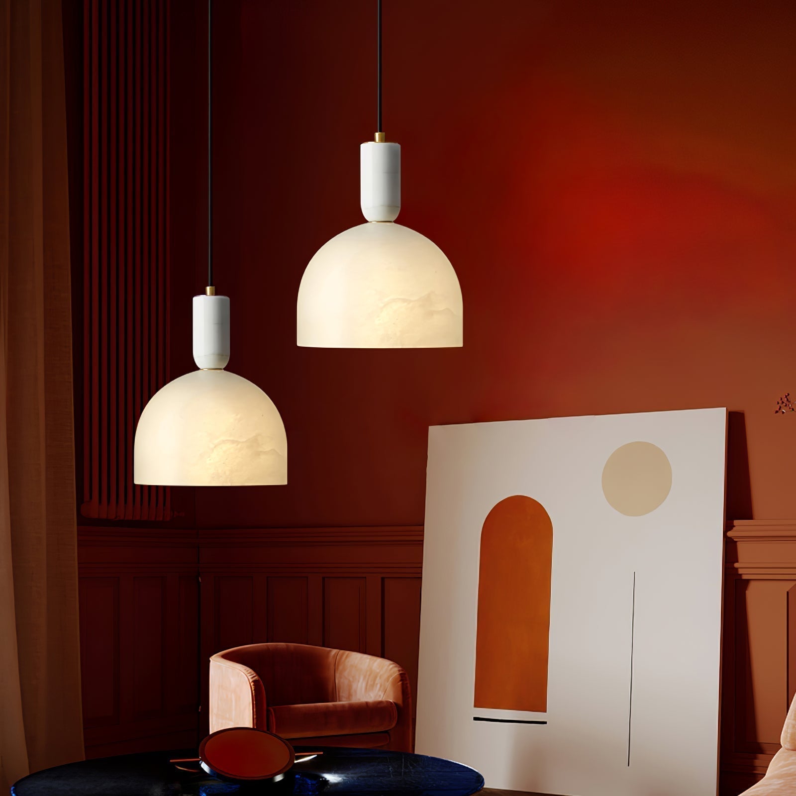 Ulcaris Suspension Moderne Minimaliste en Albâtre - Neutralighting