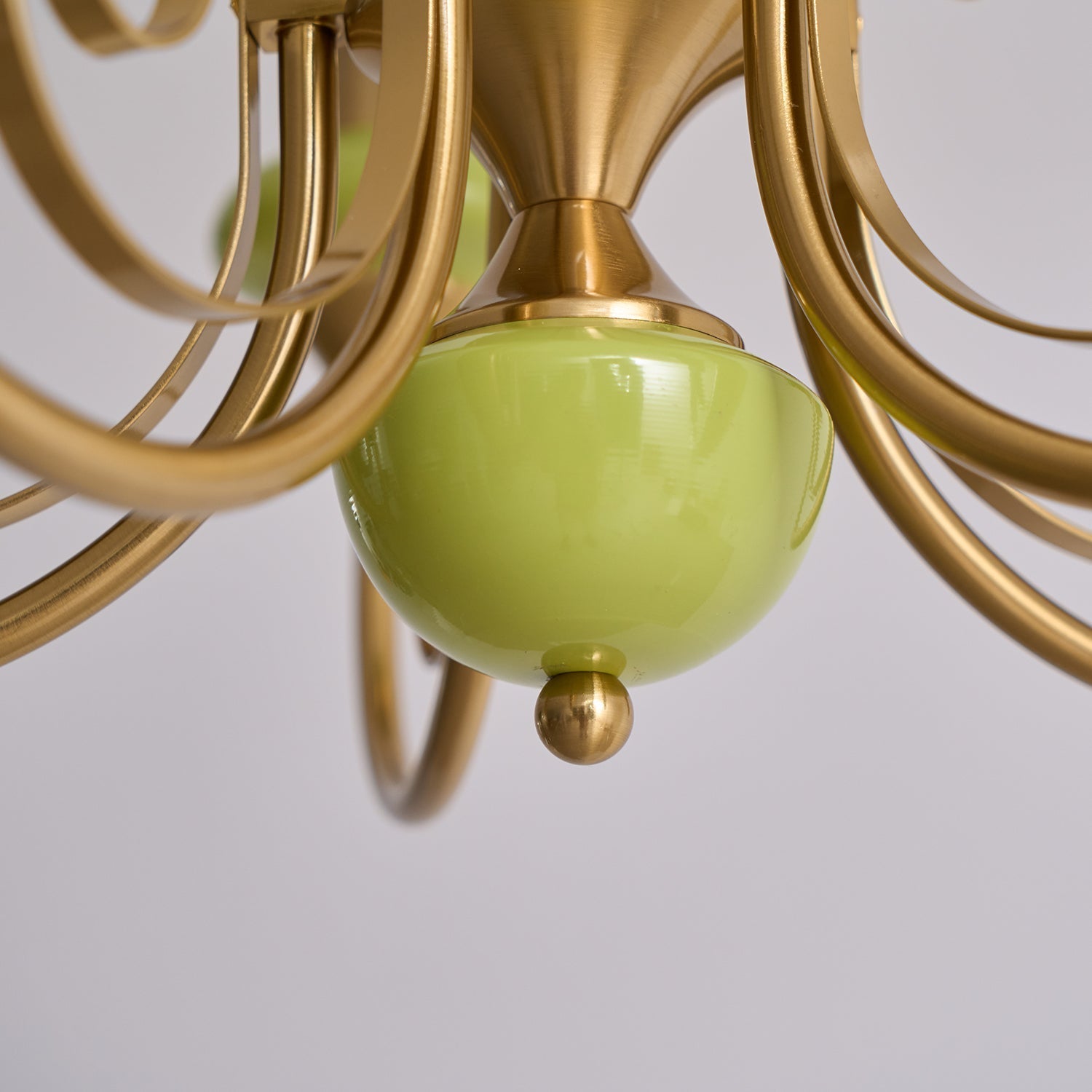 Evsolia Premium Nordic Art Onyx Glass Chandelier - Lamp Copper