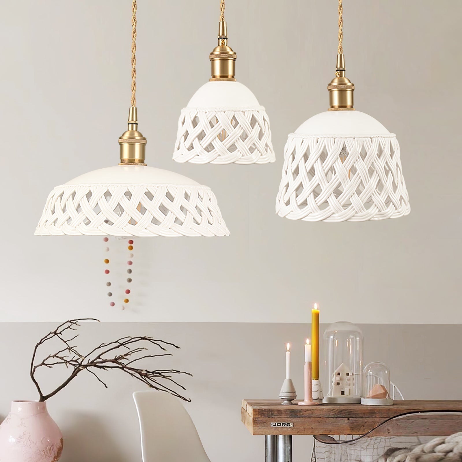Orlenis Céramique Douillet Pendentif Lampe - Neutralighting