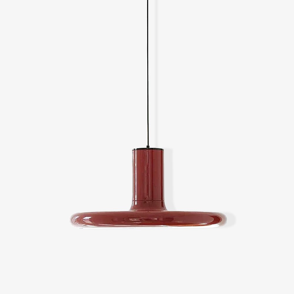 Solara Lampe suspendue cylindrique en aluminium à disque industriel - Neutralighting