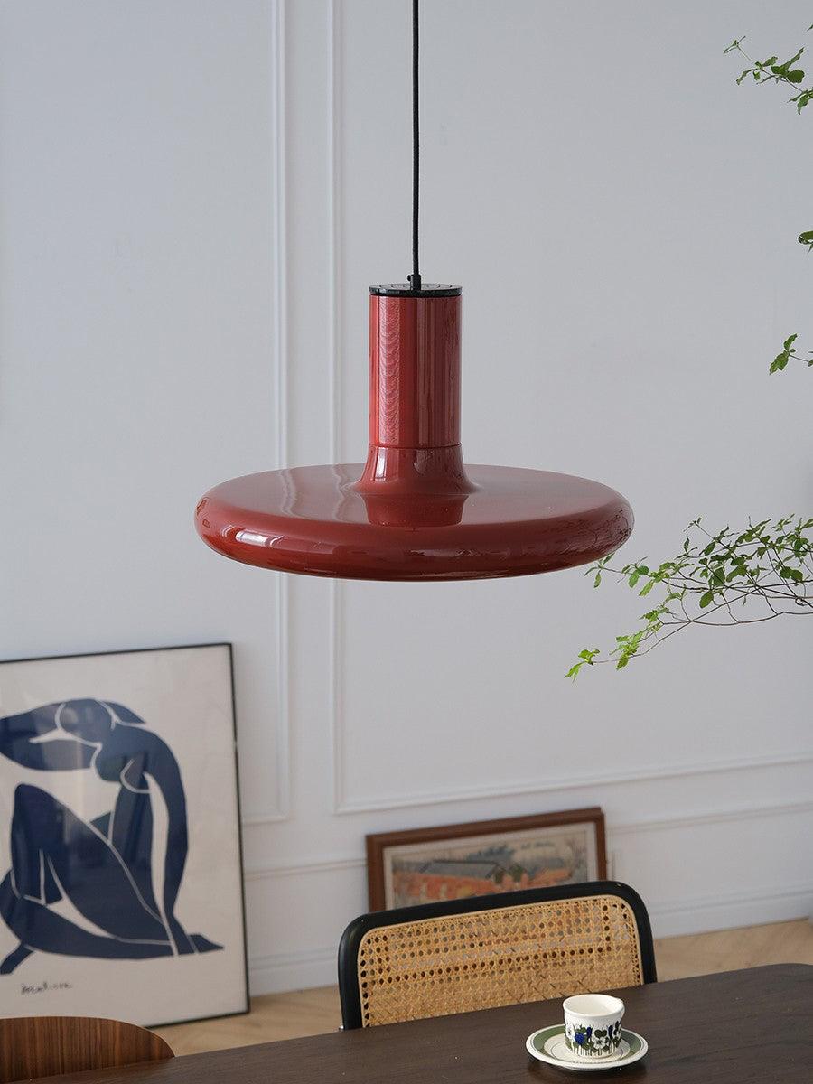 Solara Lampe suspendue cylindrique en aluminium à disque industriel - Neutralighting