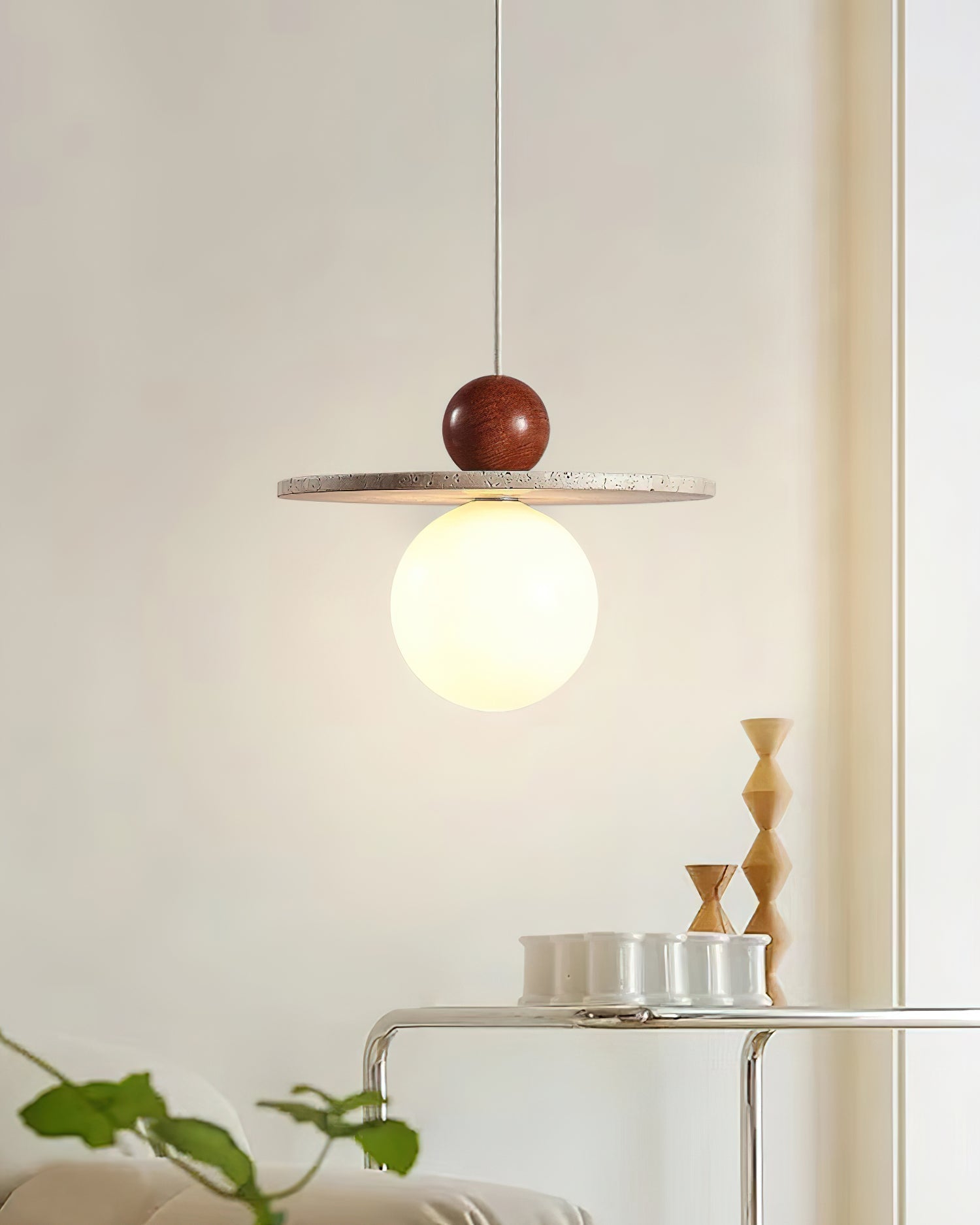 Marcio Suspension en Travertin - Neutralighting