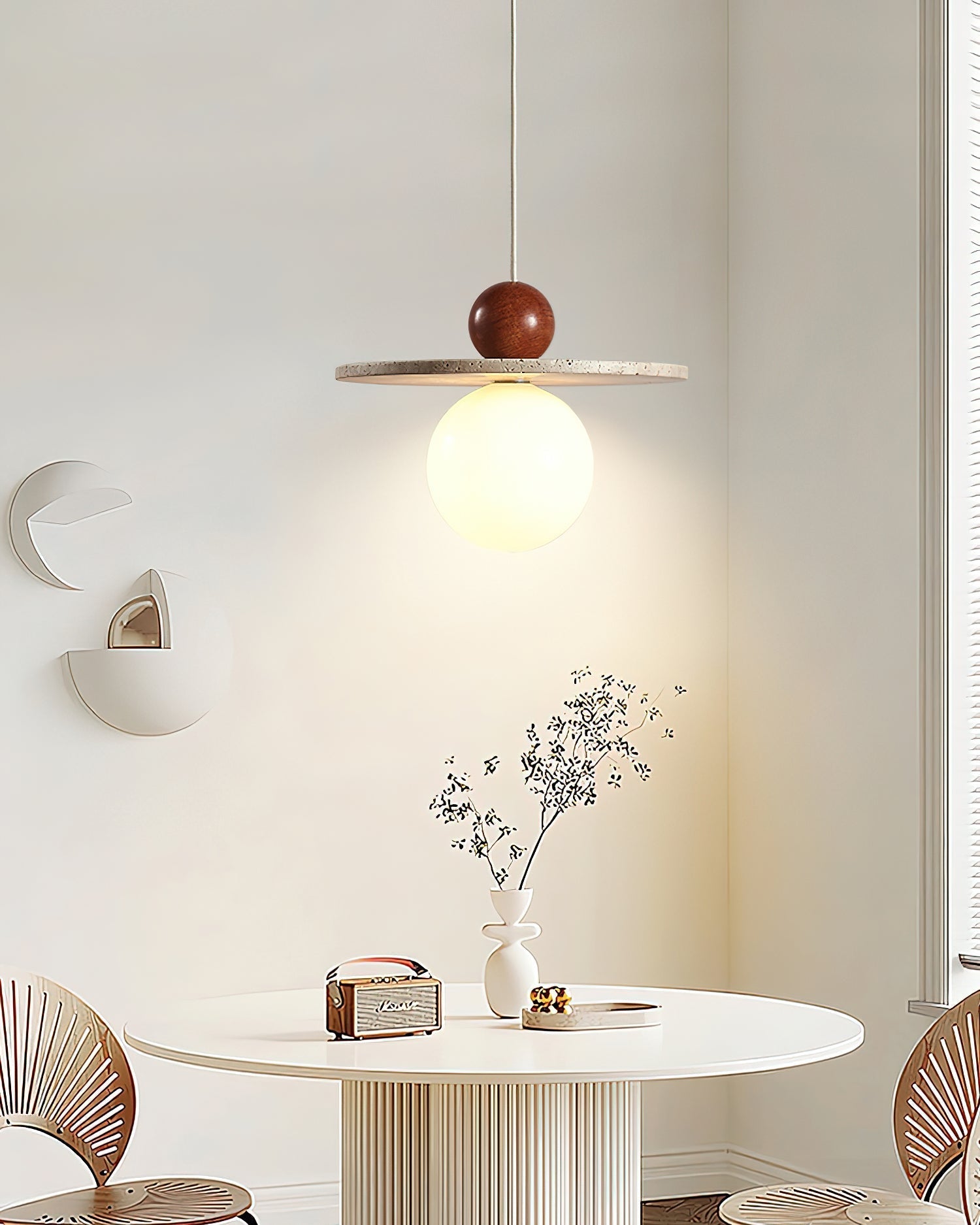 Marcio Suspension en Travertin - Neutralighting