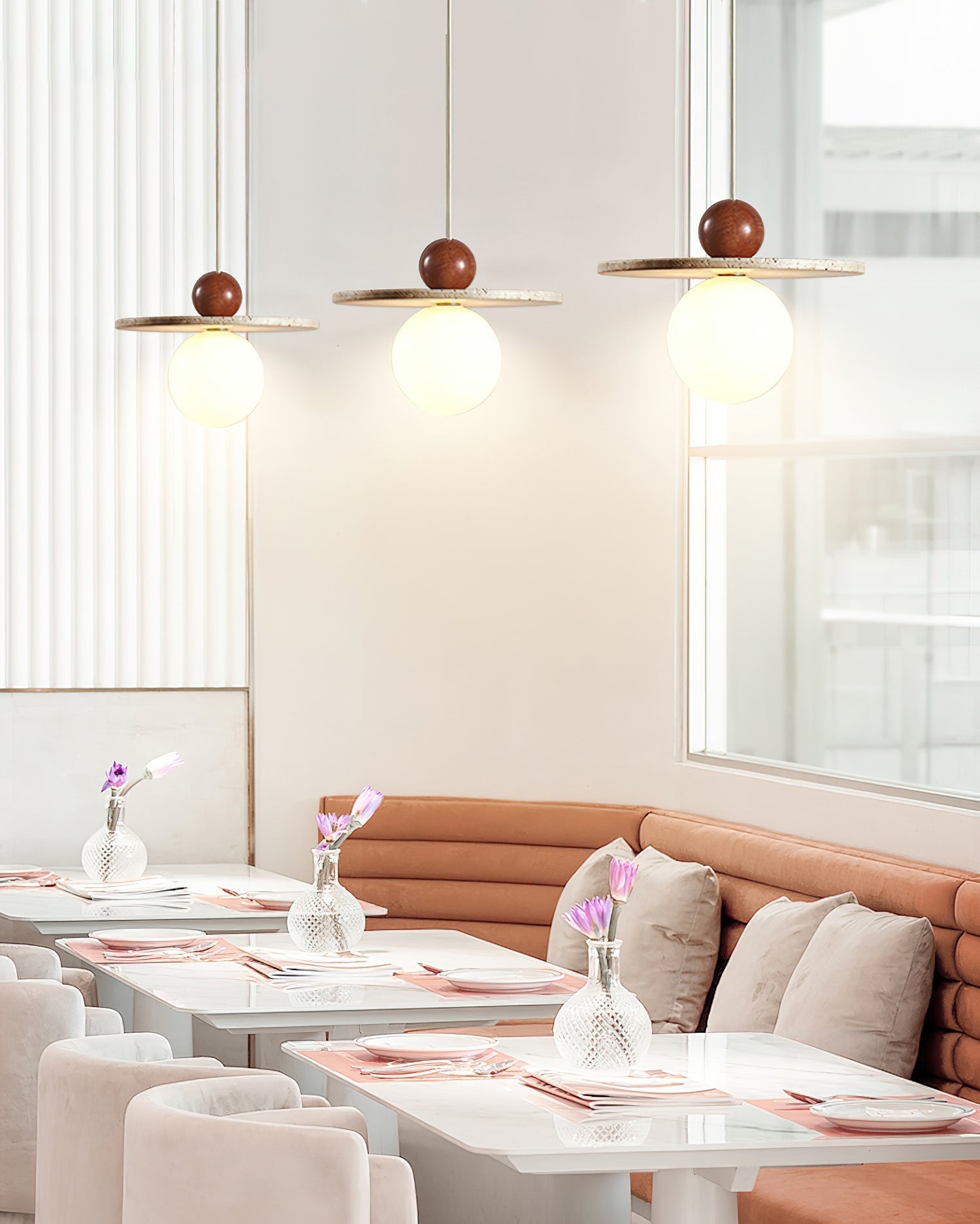 Marcio Suspension en Travertin - Neutralighting