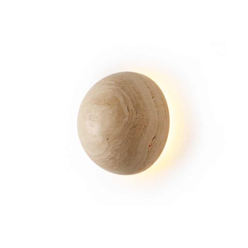 Cinorisra Applique Murale Moderne Minimaliste en Pierre Travertin - Neutralighting