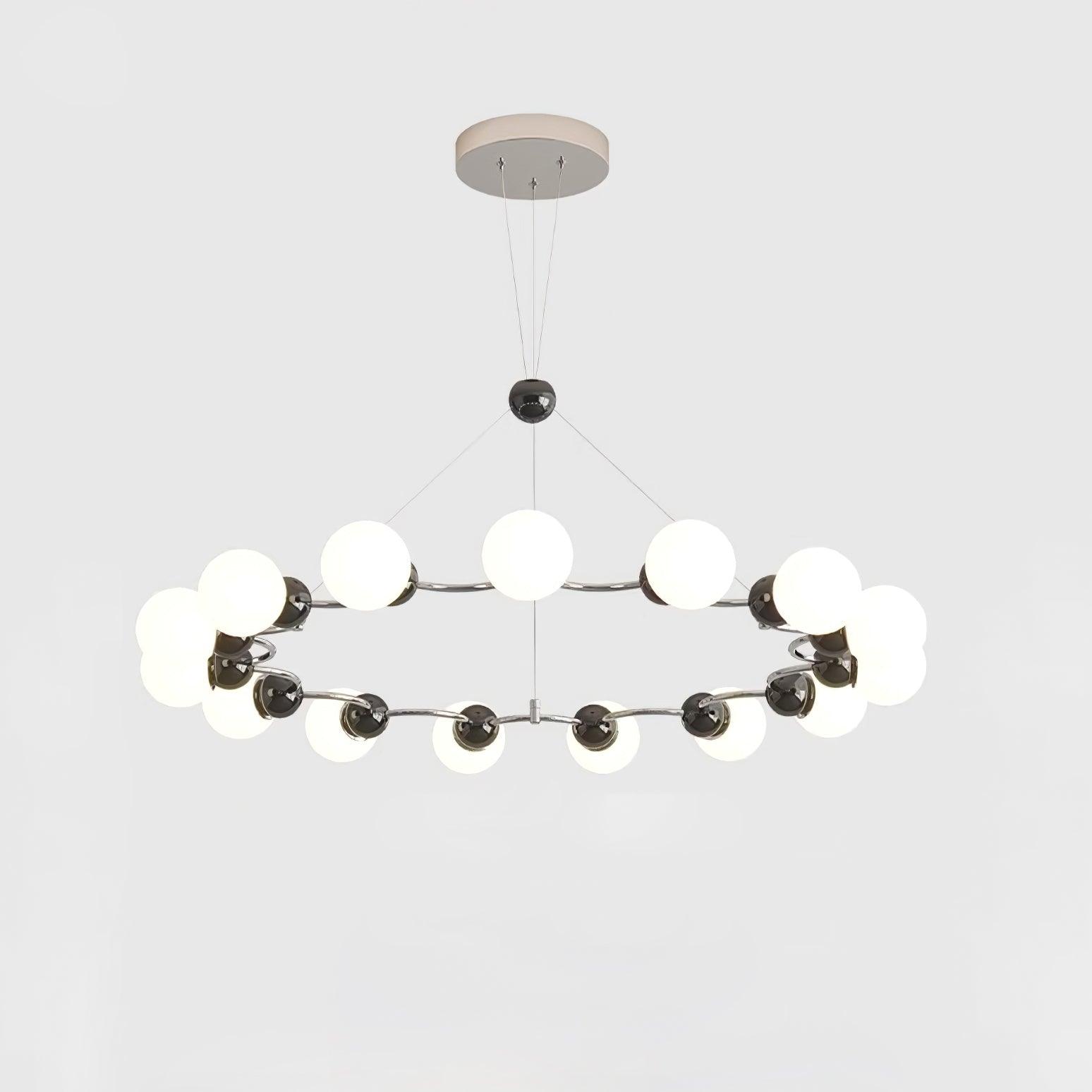Vetro Chandelier Métallique Moderne - Neutralighting