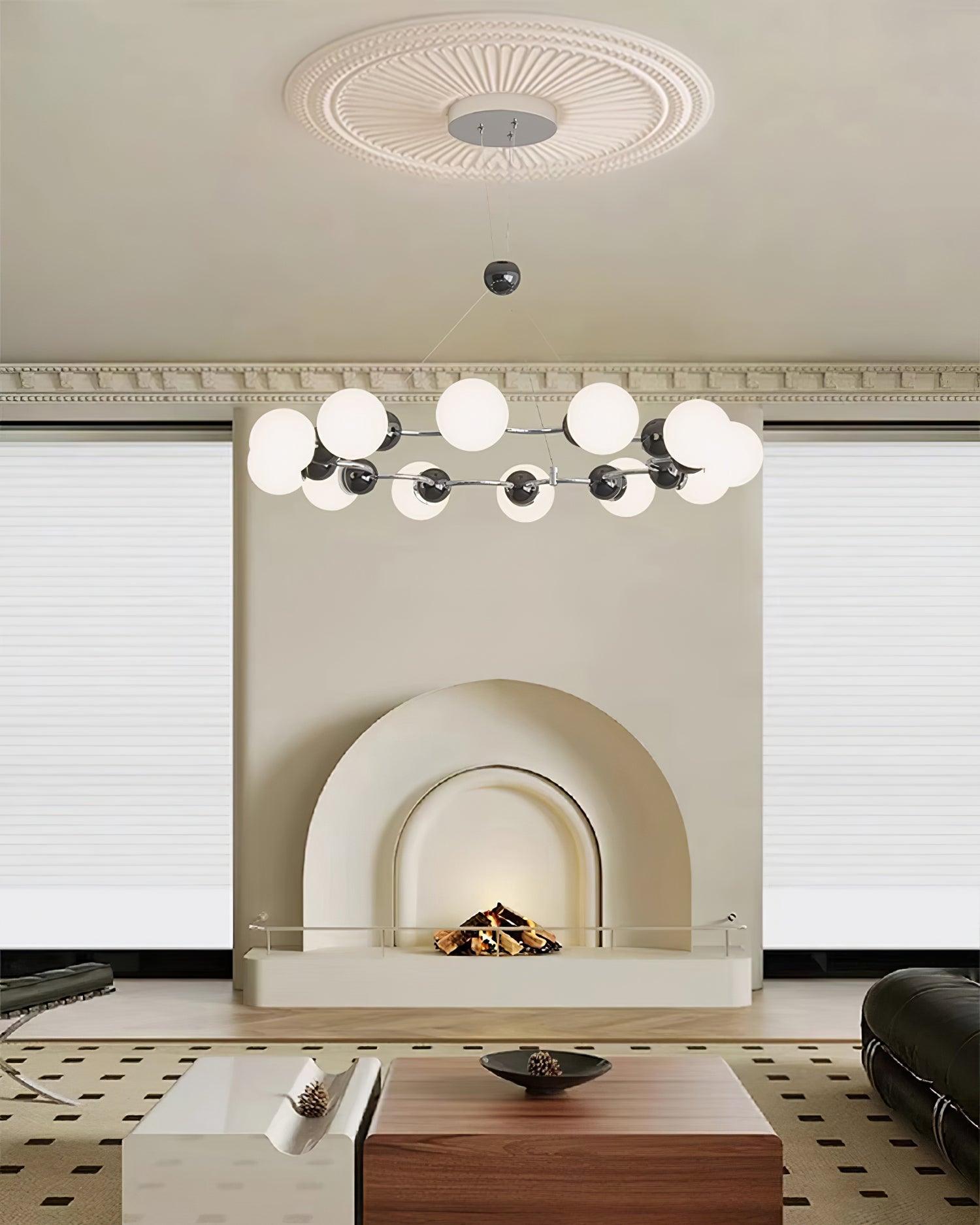 Vetro Chandelier Métallique Moderne - Neutralighting