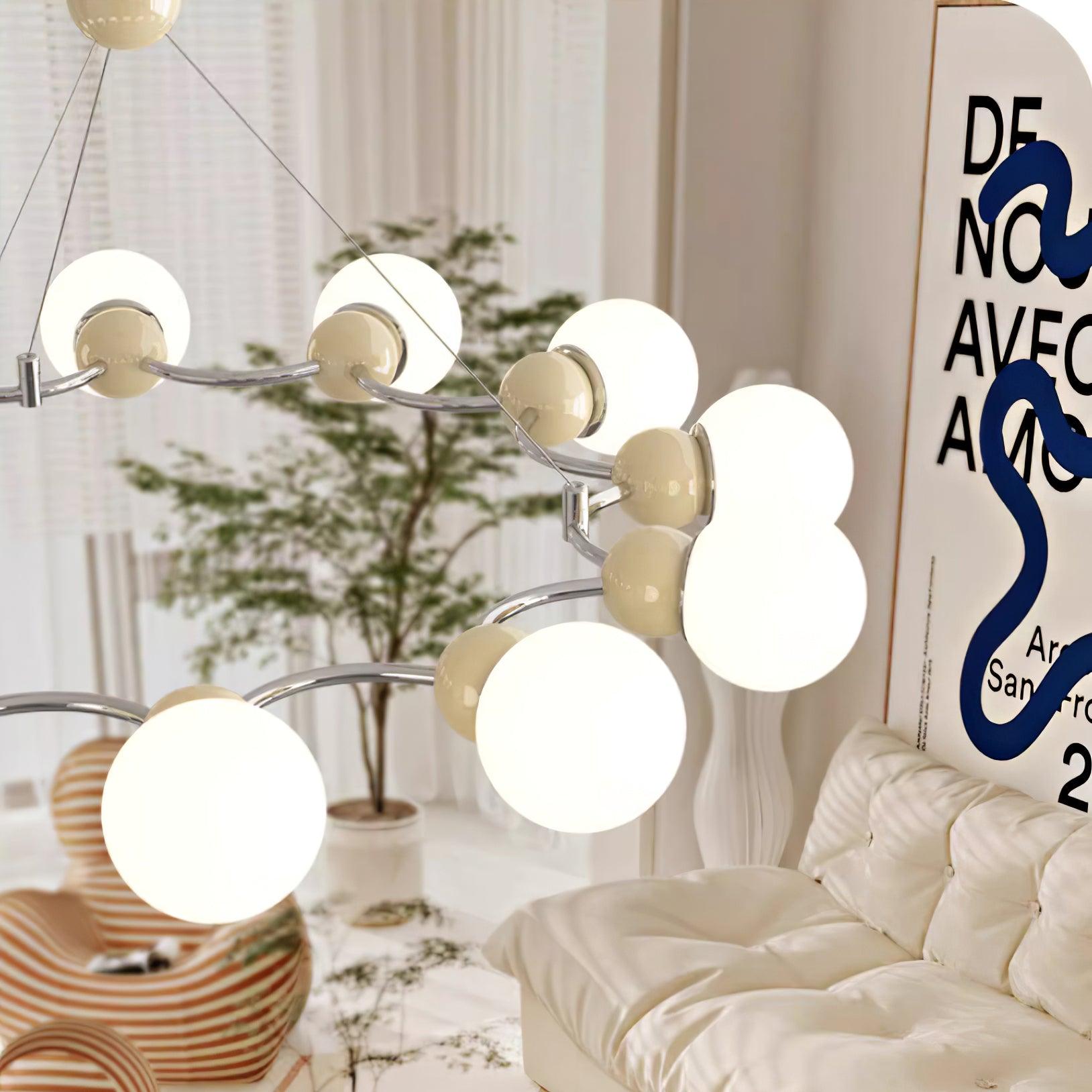Vetro Chandelier Métallique Moderne - Neutralighting