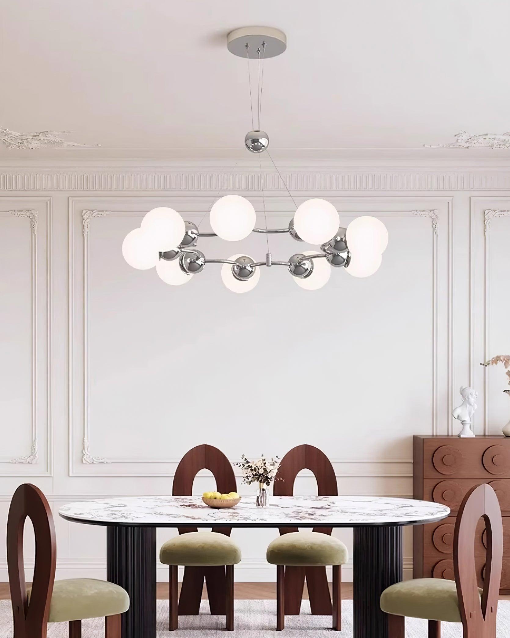 Vetro Chandelier Métallique Moderne - Neutralighting