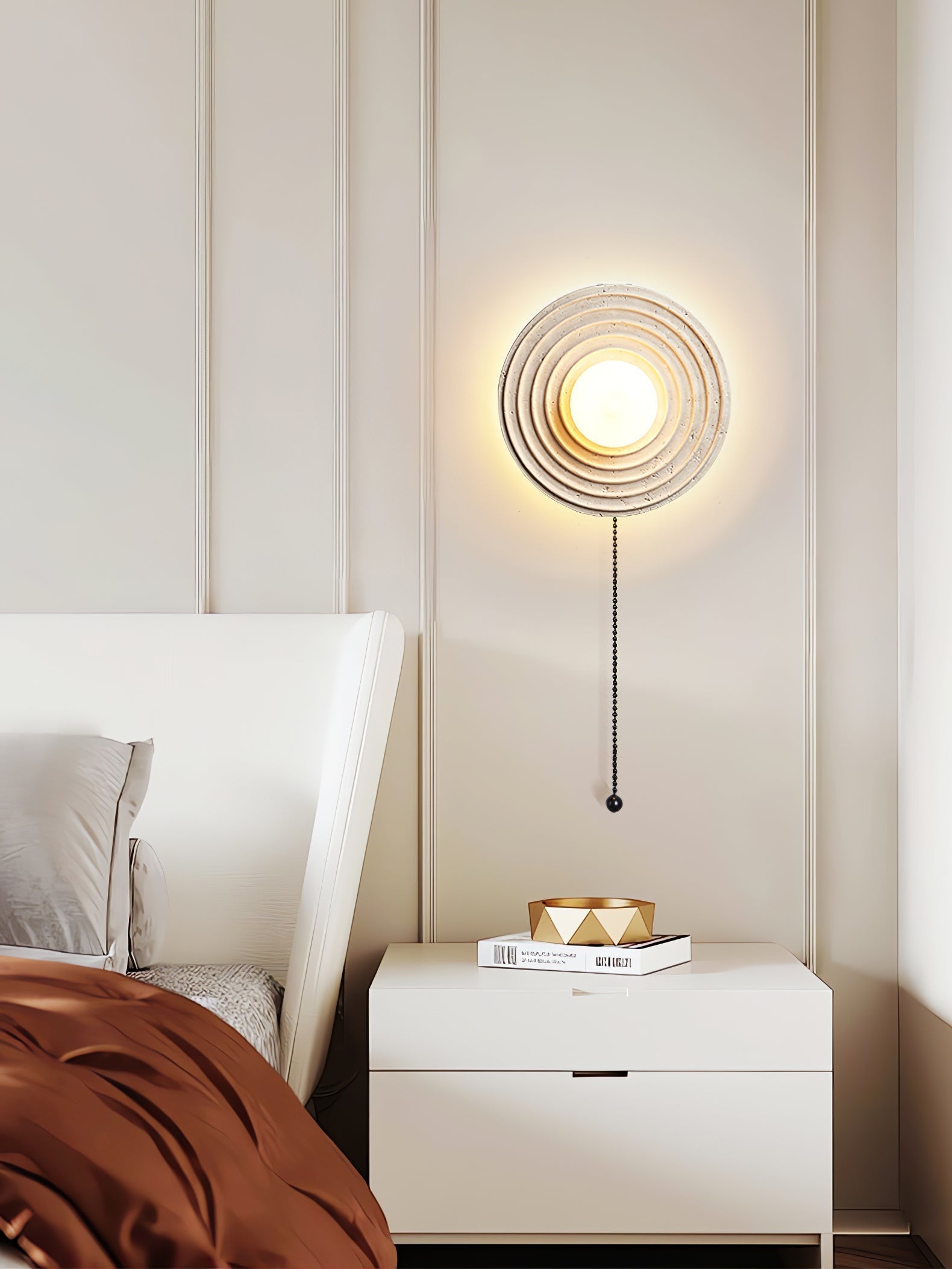 Zelirara Applique Murale Minimaliste en Travertin - Neutralighting