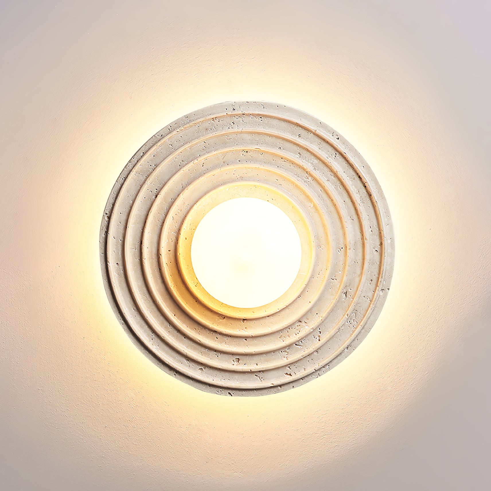 Zelirara Applique Murale Minimaliste en Travertin - Neutralighting