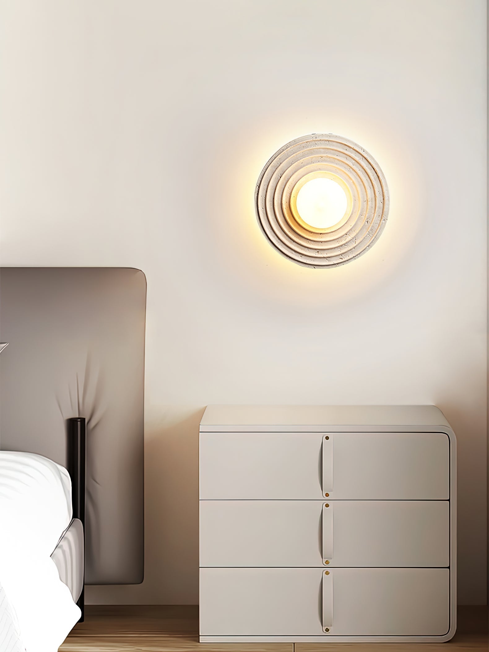 Zelirara Applique Murale Minimaliste en Travertin - Neutralighting