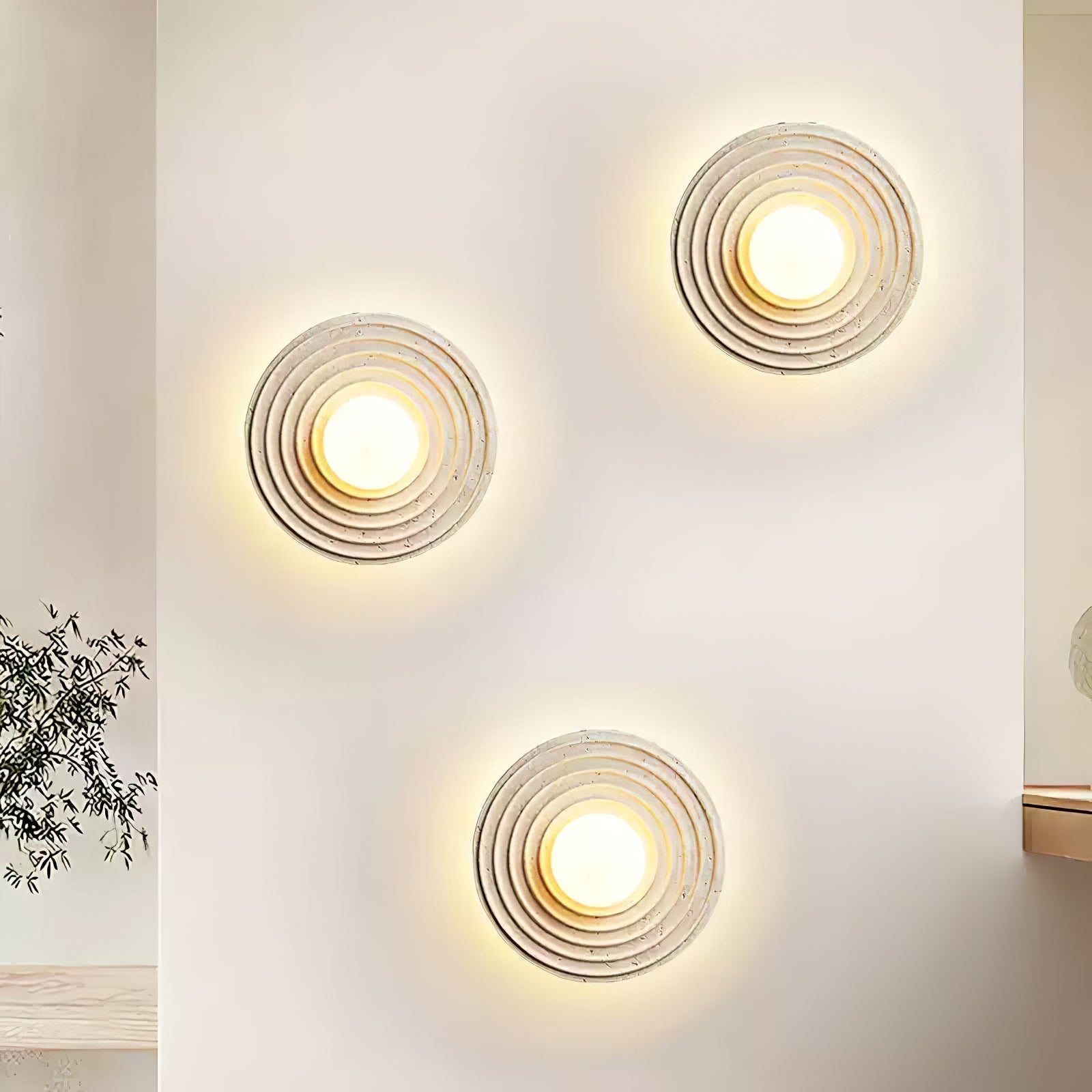 Zelirara Applique Murale Minimaliste en Travertin - Neutralighting