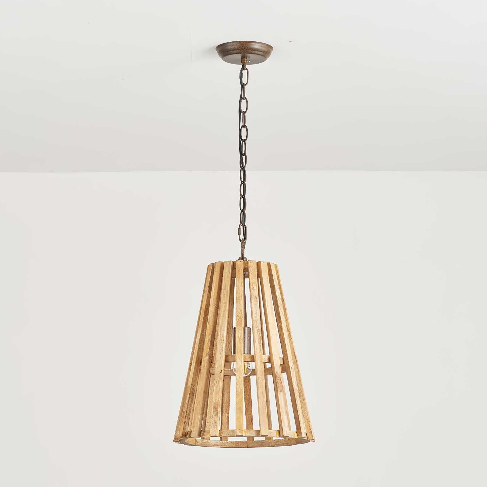 Avsolel Modern Minimalist Wooden Metal Pendant Lamp - Lamp Copper